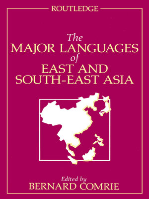 cover image of The Major Languages of East and South-East Asia